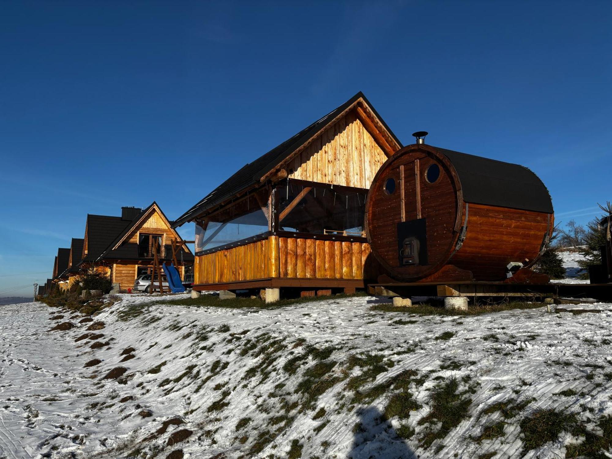 Witowianskie Domki Z Kominkiem, Jacuzzi I Sauna Dzianisz Exterior foto